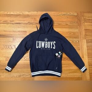 Men's Navy Cowboys Dallas Pullover Hoodie Men Small